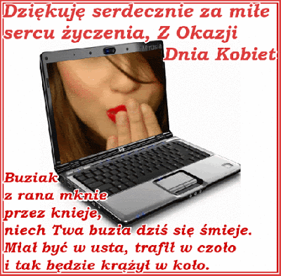 Podziękowania za życzenia z okazji dnia kobiet